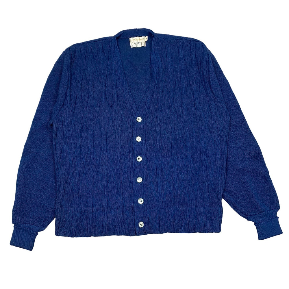Vintage 60s Mohpaca by Campus Mohair Wool Knit Grunge Cardigan M